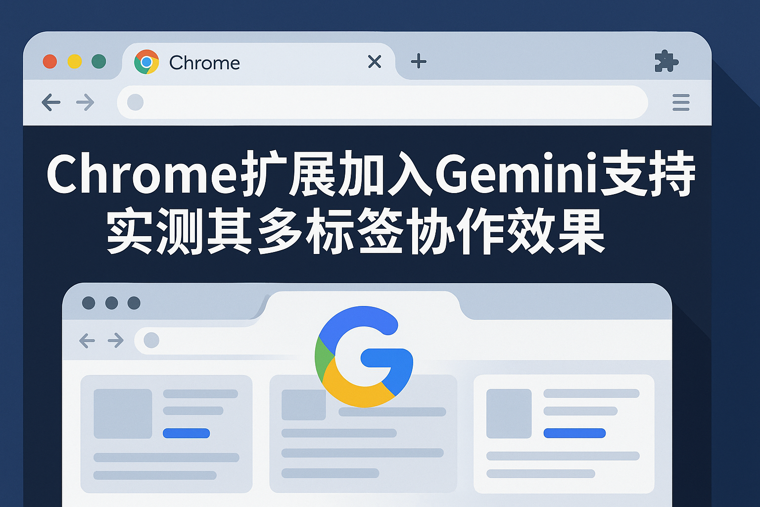 Chrome扩展加入Gemini支持 实测其多标签协作效果